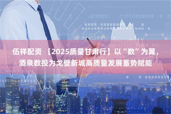 伍祥配资 【2025质量甘肃行】以“数”为翼，酒泉数投为戈壁新城高质量发展蓄势赋能