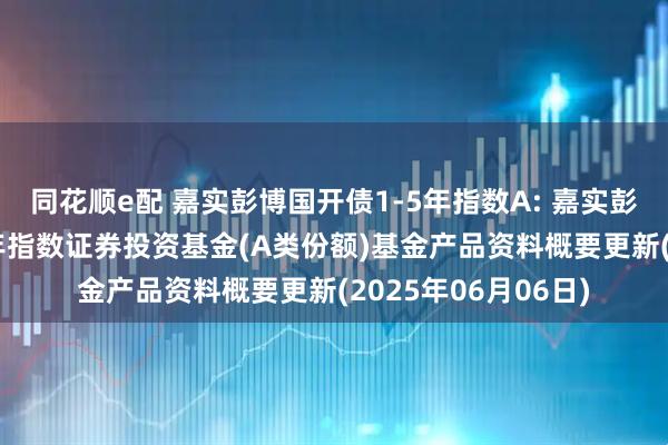 同花顺e配 嘉实彭博国开债1-5年指数A: 嘉实彭博国开行债券1-5年指数证券投资基金(A类份额)基金产品资料概要更新(2025年06月06日)